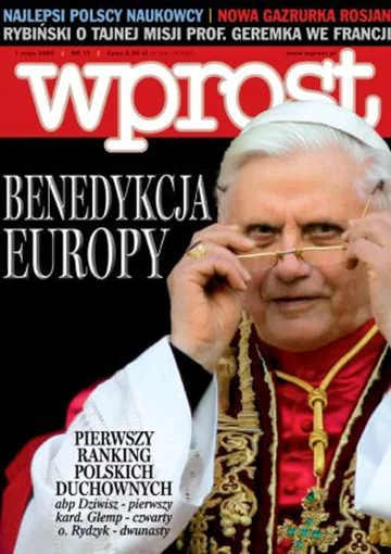 Okładka tygodnika Wprost nr 17/2005 (1169)