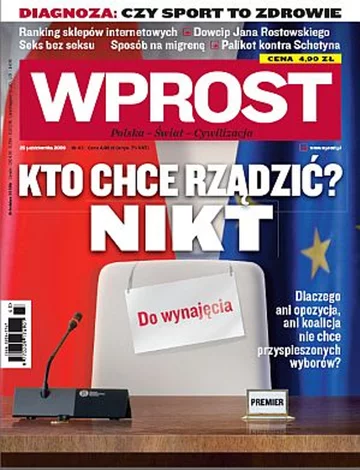 Okładka tygodnika Wprost nr 43/2009 (1396)