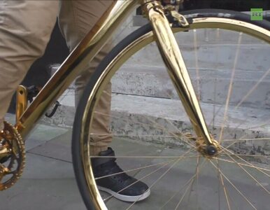 Miniatura: Rower z 24-karatowego złota na ulicach...
