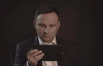 Mem z Andrzejem Dudą 