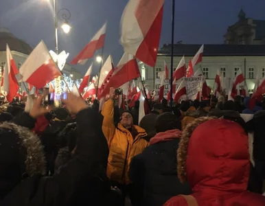 Miniatura: Demonstracja poparcia dla władz przed...
