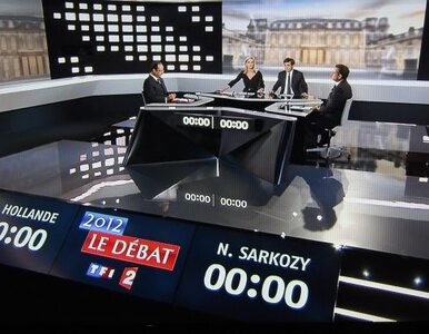 Miniatura: Gorąca debata Sarkozy`ego z Hollandem....