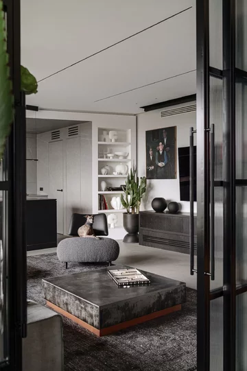 Nowoczesny apartament w Bydgoszczy, projekt CXA 