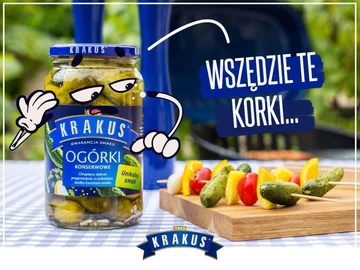 Pomysłowa grafika ogórków "Krakus" 