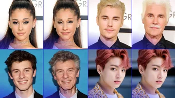 Ariana Grande, Justin Bieber i inni - postarzeni przez FaceApp 