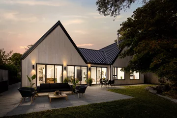 Potrójny dom w stylu skandynawskim, projekt Dory Azar 5800-01, v2com, Dory Azar