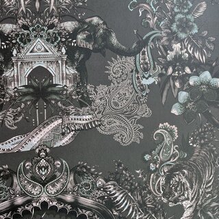 Tak wygląda wnętrzarski trend na&nbsp;2026 &ndash; wzorzysta tapeta w&nbsp;ciemnych kolorach