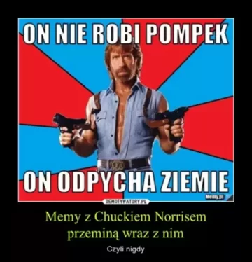 Mem z Chuckiem Norrisem 