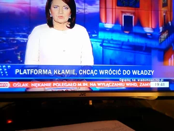 Pasek TVP za czasów prezesury Jacka Kurskiego 