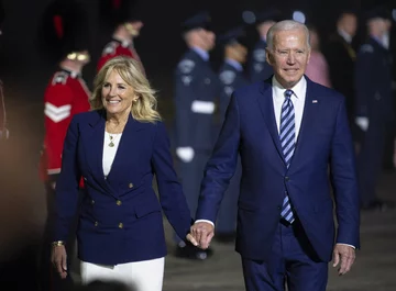 Joe i Jill Bidenowie w Wielkiej Brytanii 