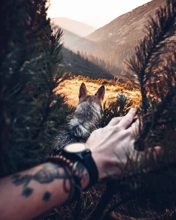 Honza Rehacek i jego pies 