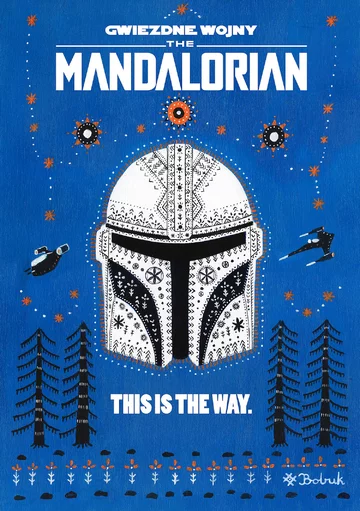 Plakat „The Mandalorian" autorstwa „Bobuka” 