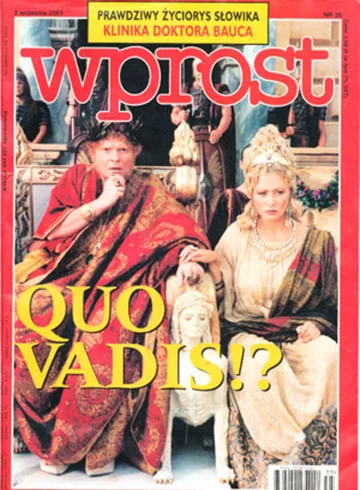 Okładka tygodnika Wprost nr 35/2001 (979)