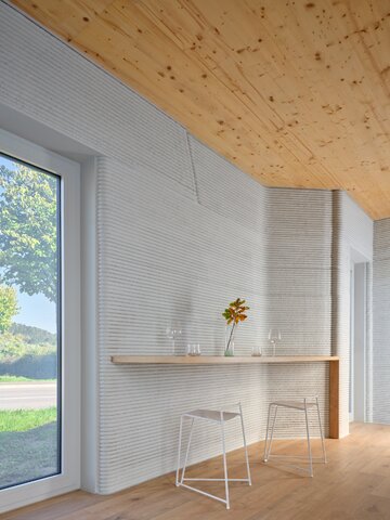 Dom wydrukowany z betonu, projekt ODA Architects i Coral Architects 