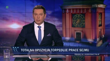 Pasek TVP za czasów prezesury Jacka Kurskiego 