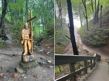 Pomnik Kr&oacute;la Zygmunta III&nbsp;Wazy w&nbsp;wąwozie Lisi Jar