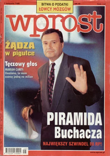 Okładka tygodnika Wprost nr 45/1999 (884)