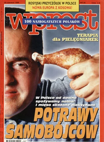 Okładka tygodnika Wprost nr 25/1999 (864)