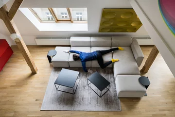 Mieszkanie na poddaszu, projekt Esté Architekti Linka, Esté Architekti, poddasze, obrazy