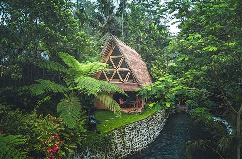 Bambusowy domek na Bali 