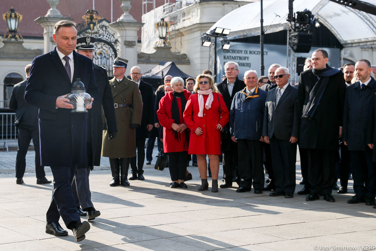 Prezydent Andrzej Duda na obchodach rocznicy katastrofy smoleńskiej 