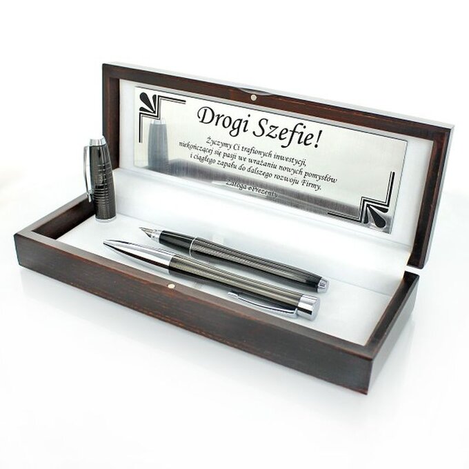 Zestaw piśmienny Parker Urban Heban z&nbsp;grawerem