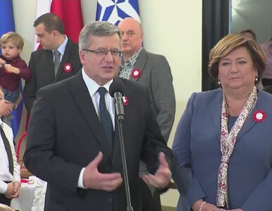 Miniatura: Komorowski przygotowuje kotyliony na 11...