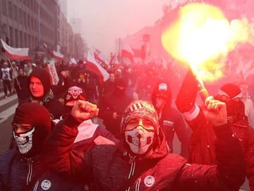 Zdjęcie z warszawskiego Marszu Niepodległości (11.11.2017 r.) 