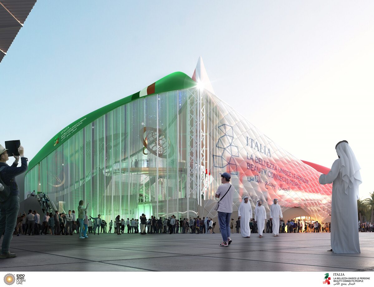 Pawilon Włoch Włoski pawilon na EXPO 2020 w Dubaju