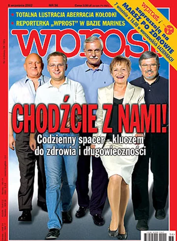 Okładka tygodnika Wprost nr 36/2002 (1032)