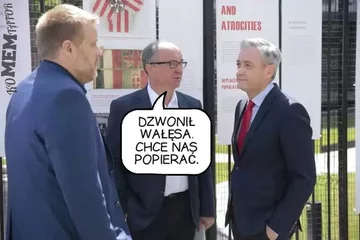 Mem z Lechem Wałęsą 