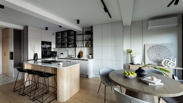 Stonowana baza, projekt Hanna Pietras Architects