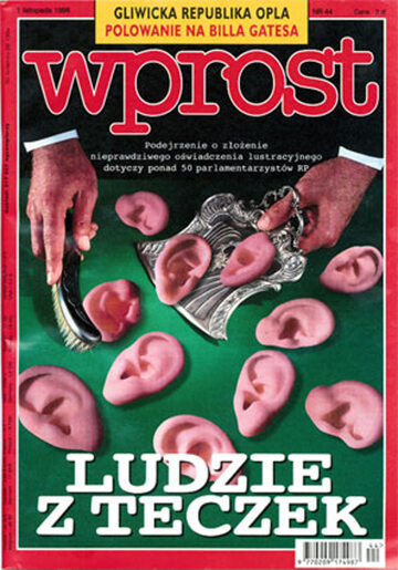 Okładka tygodnika Wprost nr 44/1998 (831)