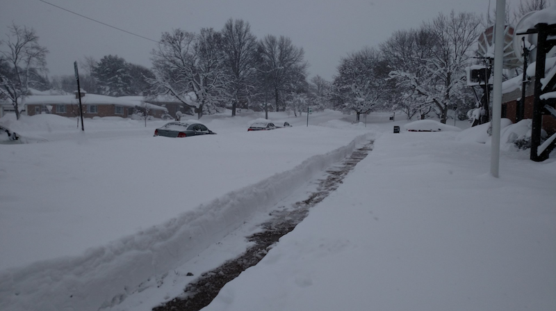 Rekordowe opady śniegu w Pensylwanii 