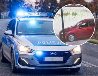 Miniatura: Ktoś namalował to na ścianie budynku...