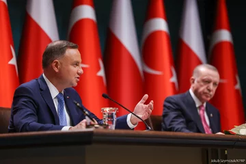 Andrzej Duda podczas wizyty w Turcji 