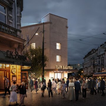 Projekt przebudowy i&nbsp;rozbudowy Teatru Bagatela w&nbsp;Krakowie autorstwa pracowni WXCA został nagrodzony w&nbsp;konkursie UP!Awards 2026 w&nbsp;kategorii &bdquo;Z szacunkiem do&nbsp;przeszłości&rdquo;