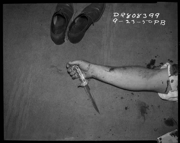 Sprawa z 1950 roku (fot. LAPD)