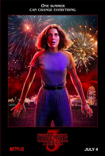 Plakat zapowiadający trzeci sezon "Stranger Things" 