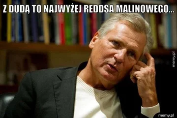 Mem z Aleksandrem Kwaśniewskim 