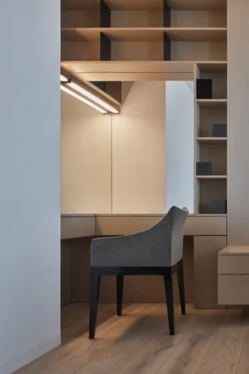 Minimalistyczny apartament z panoramicznym widokiem, projekt Barbora Léblová Linka, Barbora Léblová