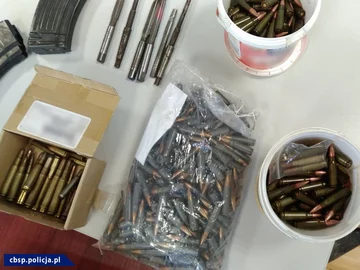 Arsenał przejęty przez CBŚP Amunicja