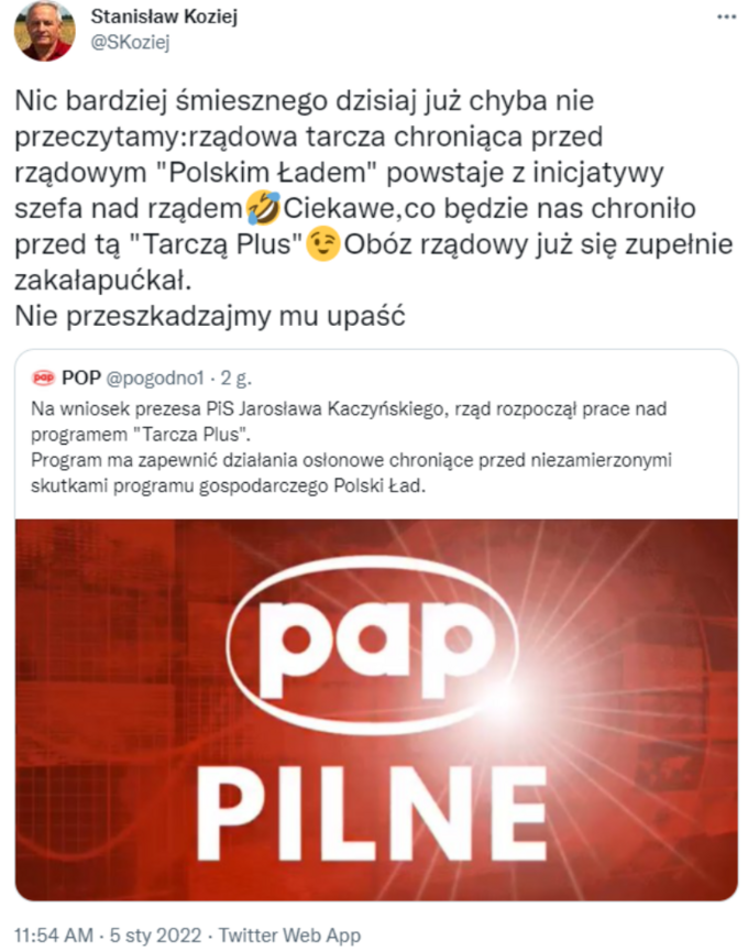 Wpis Stanisława Kozieja