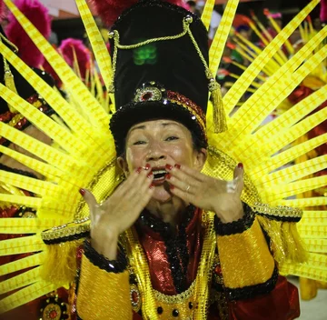 Uczestniczka karnawału w Rio 