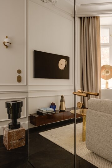 Małe mieszkanie w łódzkiej kamienicy, projekt  Piotr Łucyan 