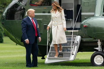 Donald Trump z żoną Melanią 