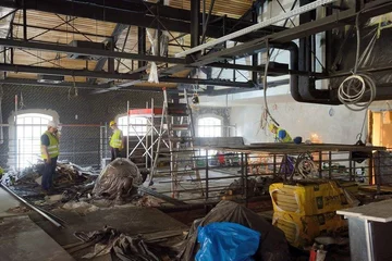 Prace budowlane w Muzeum Polskiej Wódki 