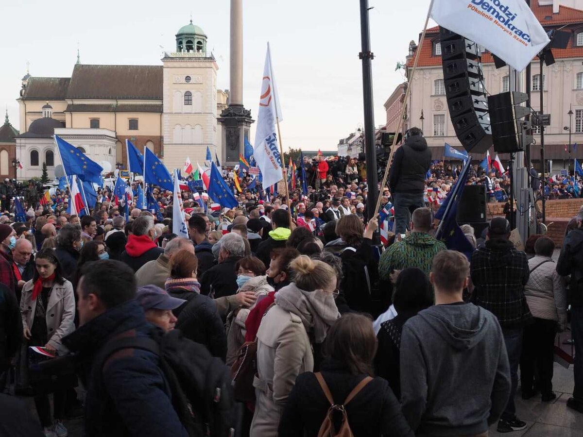 Protest w Warszawie po wyroku TK 