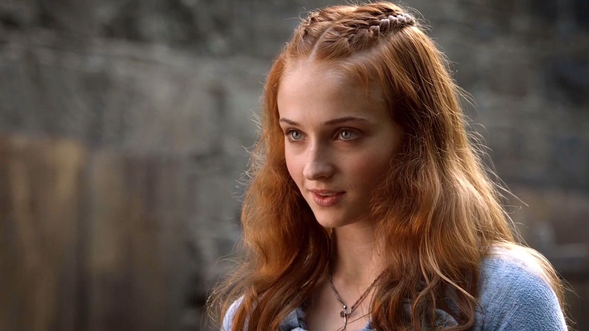 Sansa Stark w 1. sezonie serialu Sophie Turner miała wtedy 15 lat.