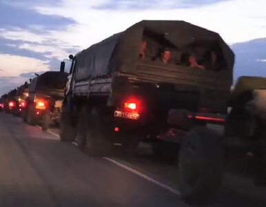 Miniatura: Rosyjscy żołnierze i sprzęt wojskowy...
